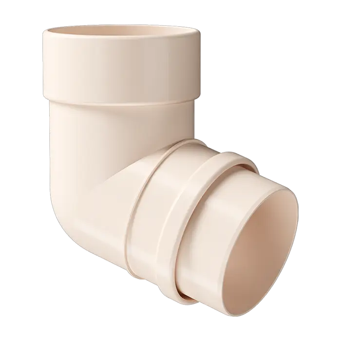 Колено 72˚ для водосточной трубы Docke Lux латте (RAL 1015)-mini