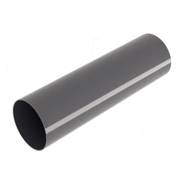 Труба Grand Line Дизайн 135 ПВХ 3м графит (RAL 7024)-mini