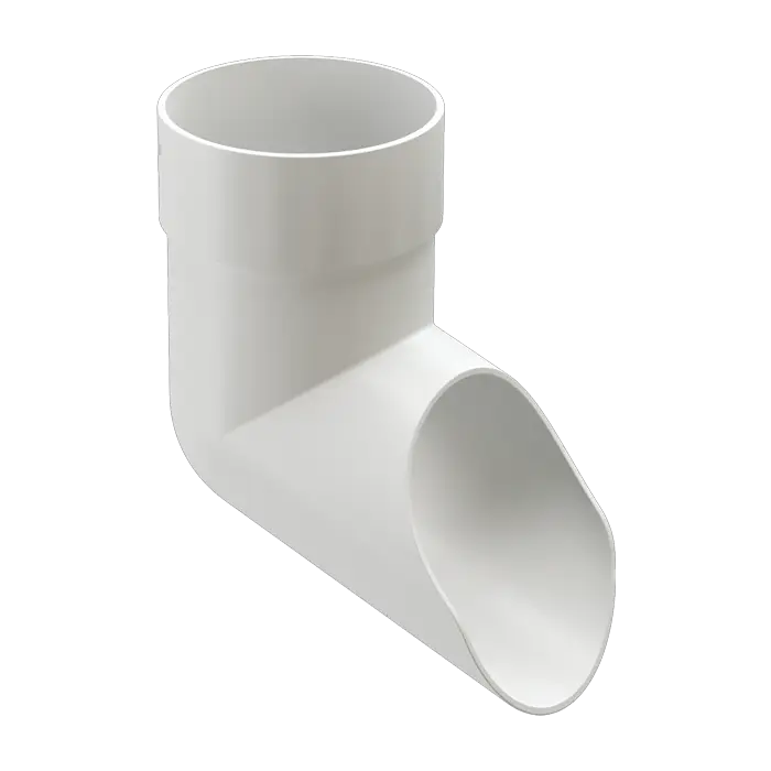 Наконечник для водосточной трубы Docke Premium пломбир (RAL 9003)-mini