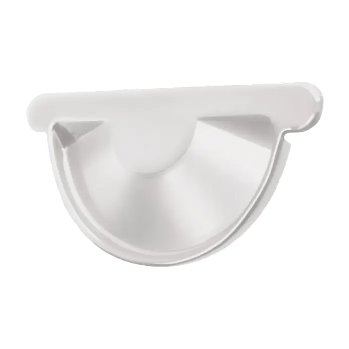 Заглушка желоба Grand Line PE 125/90 мм, RAL 9003-mini