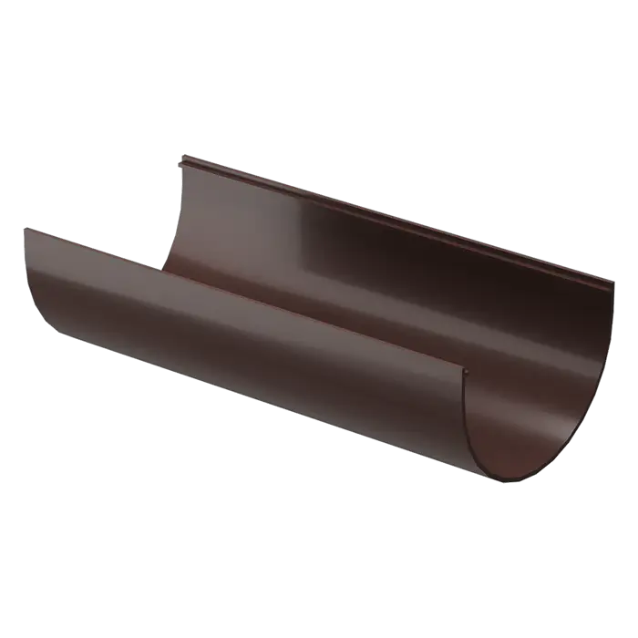 Желоб водосточный 3 м Docke Premium шоколад (RAL 8019)-mini