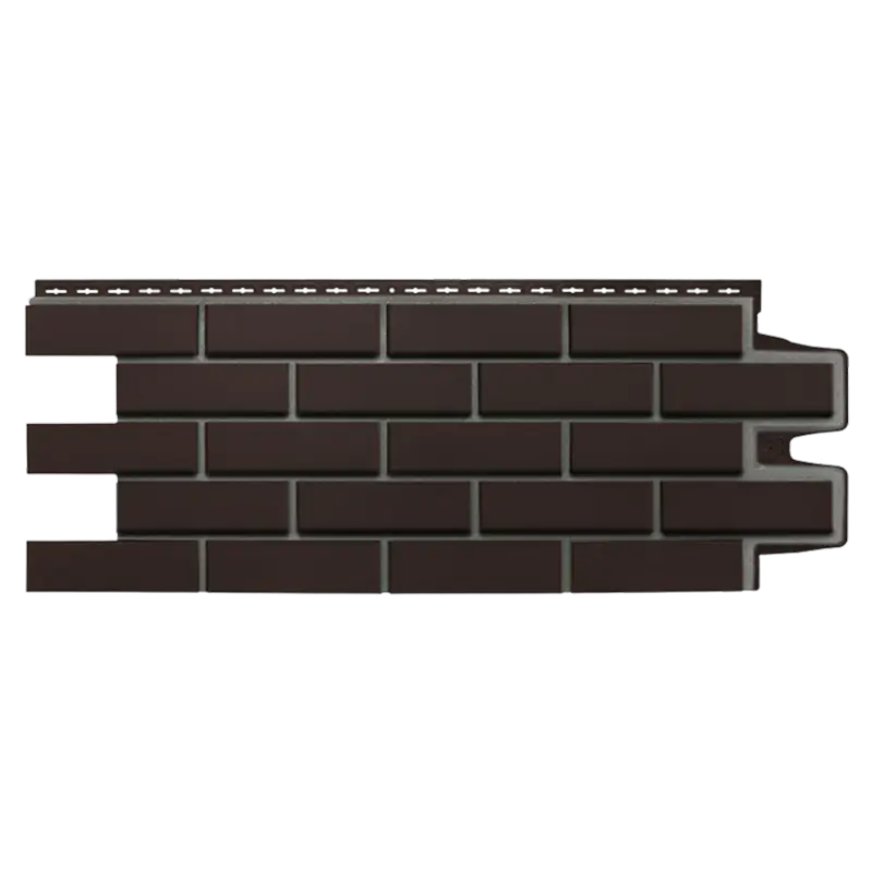 Фасадная панель Grand Line Клинкерный кирпич, Design, Шоколадный со швом RAL 7006-mini