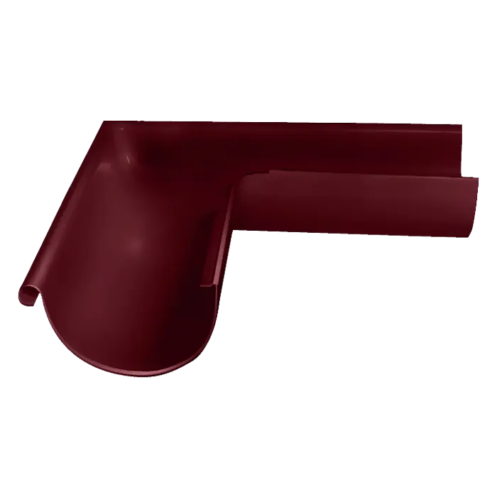 Угол желоба внешний 90° Grand Line PE 125/90 мм, RAL 3005-mini