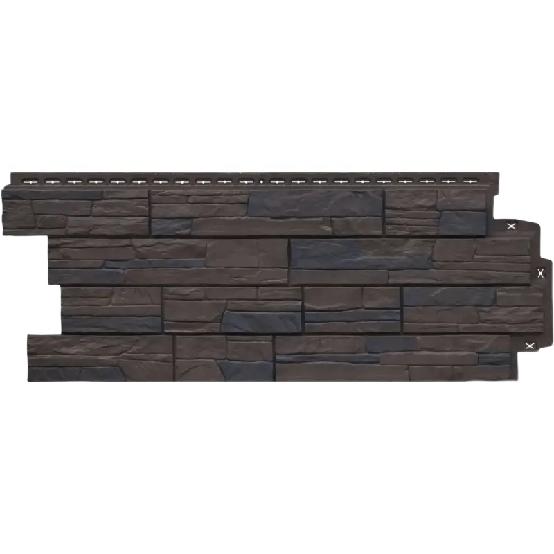 Фасадная панель Grand Line Сланец, Design Plus, Орех-mini