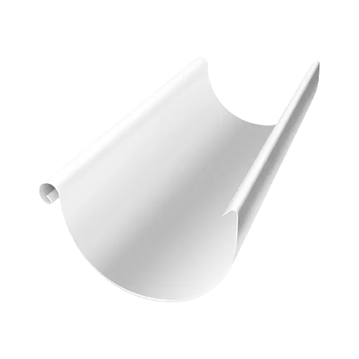 Желоб водосточный 3 м Grand Line PU 150/100 мм, RAL 9003-mini