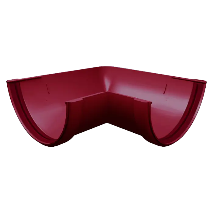 Угол желоба 90° Grand Line Классика 120 ПВХ бордо (RAL 3005)-mini