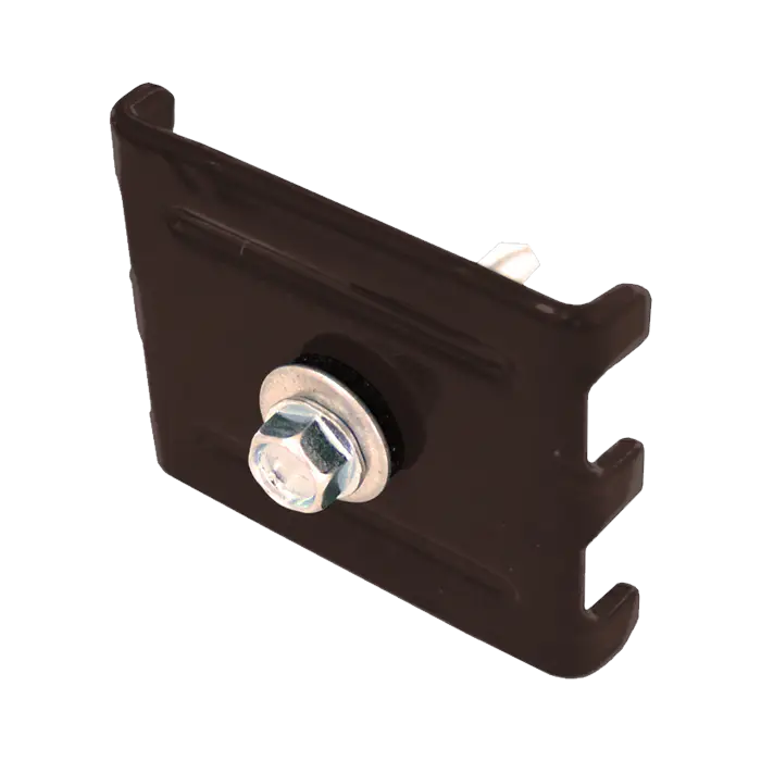 Крепление скоба и саморез 5,5х32 RAL 8017-mini