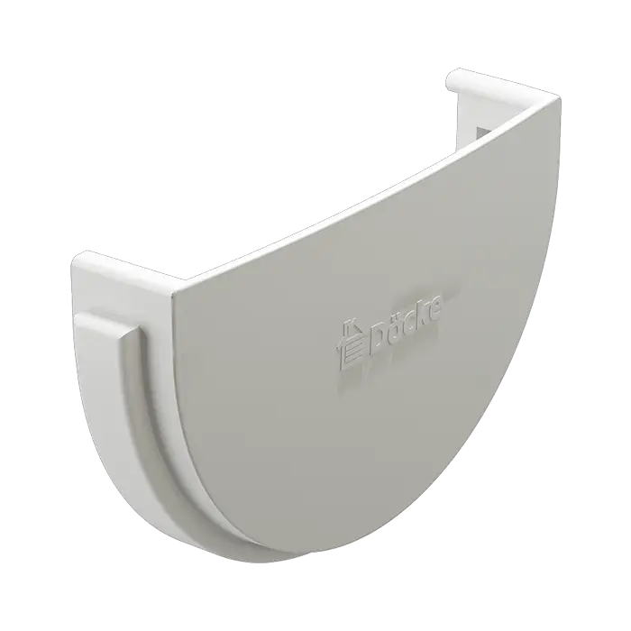 Заглушка желоба Docke Standard белый (RAL 9003)-mini