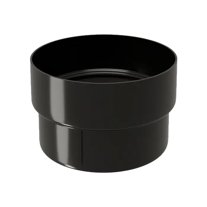 Муфта трубы соединительная Grand Line Дизайн 135 ПВХ черная (RAL 9005)-mini
