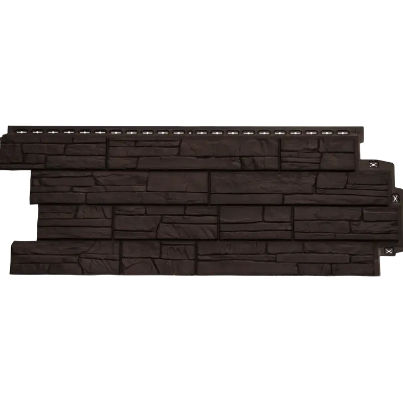 Фасадная панель Grand Line Сланец, Classic, Шоколадный-mini