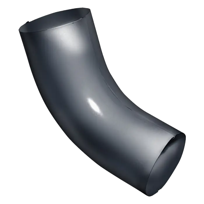 Колено трубы 60° Grand Line PU 150/100 мм, RAL 7024-mini