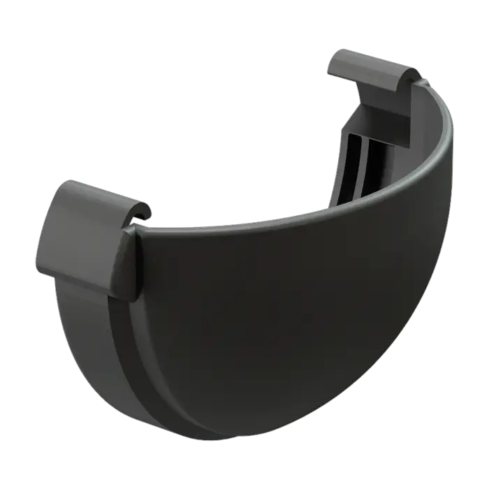 Заглушка желоба Docke Lux графит (RAL 7024)-mini