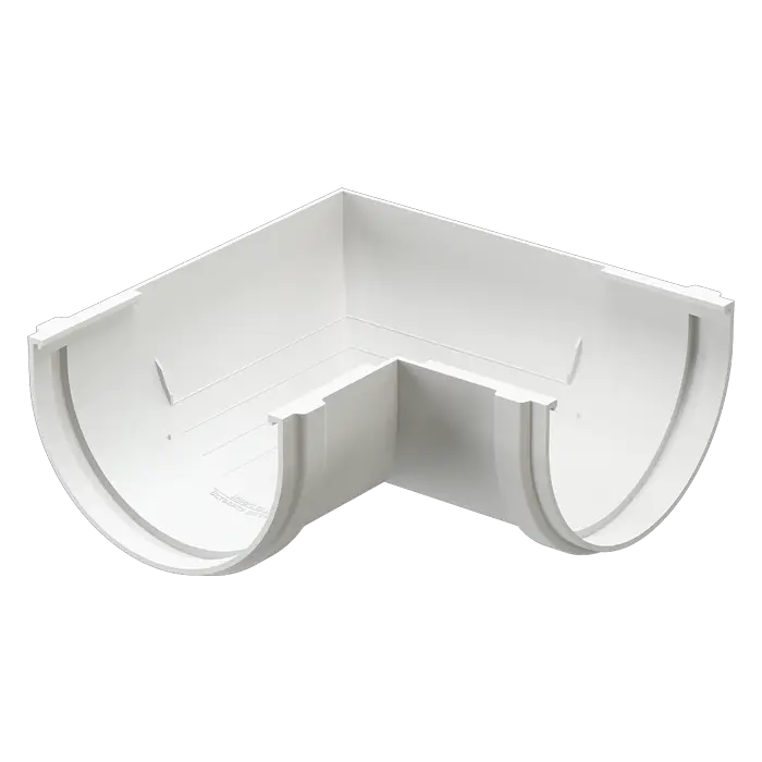 Универсальный угол желоба 90° Docke Standard белый (RAL 9003)-mini