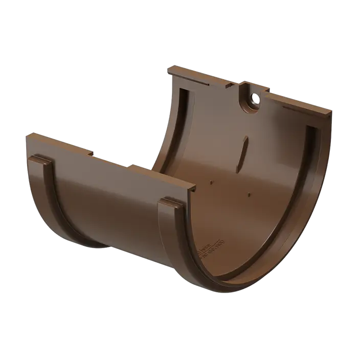 Соединитель желобов Docke Standard светло-коричневый (RAL 8017)-mini