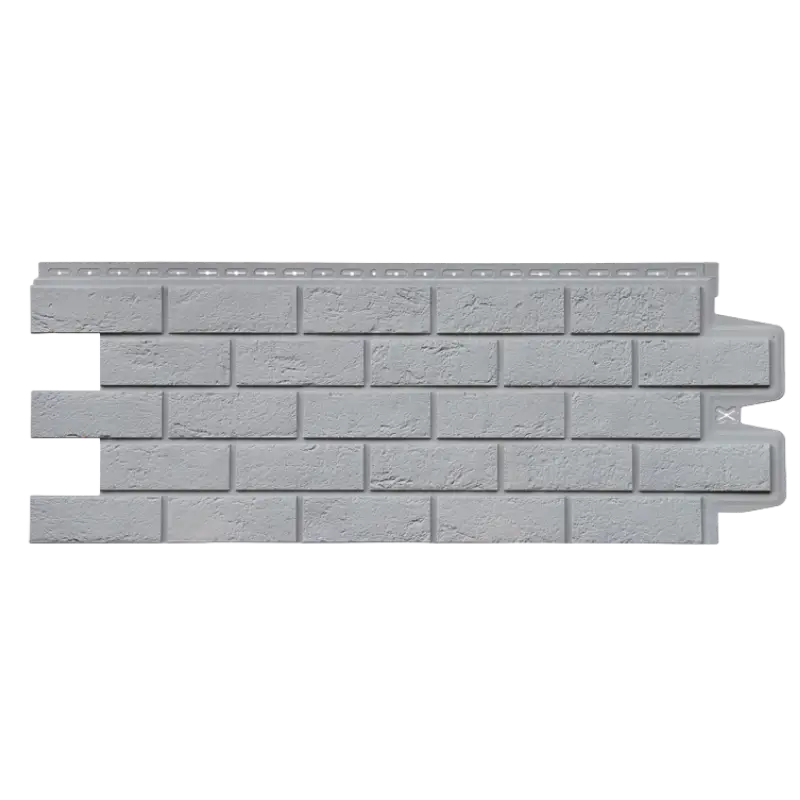 Фасадная панель Grand Line Состаренный кирпич, Classic, Серый-mini