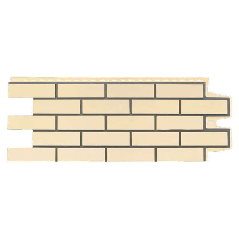 Фасадная панель Grand Line Клинкерный кирпич, Design, Бежевый со швом RAL 7006-mini