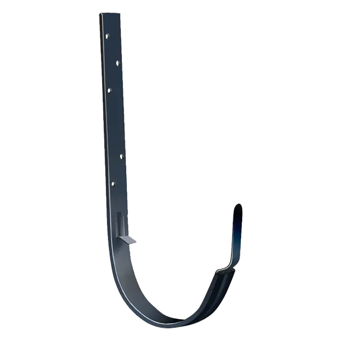 Кронштейн желоба Grand Line Классика 120 ПВХ металлический графит (RAL 7024)-mini