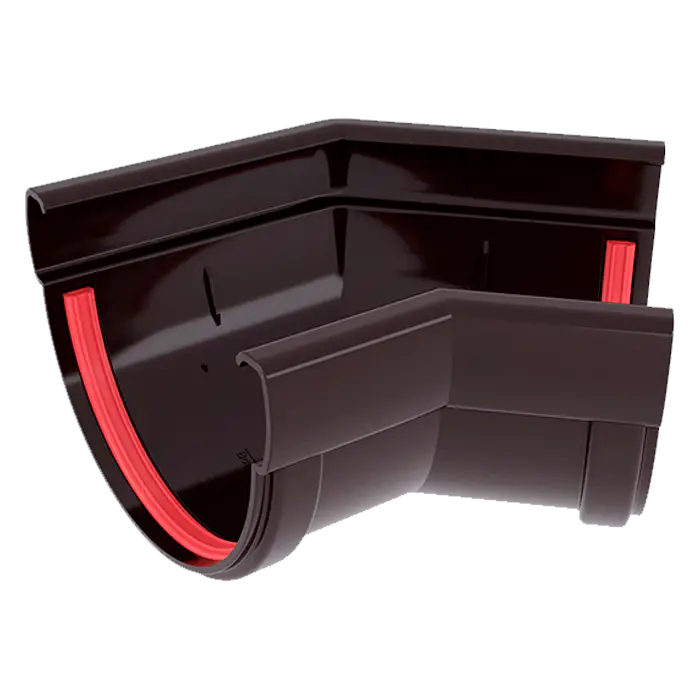 Угол желоба 135° Grand Line Дизайн 135 ПВХ коричневый (RR 32)-mini