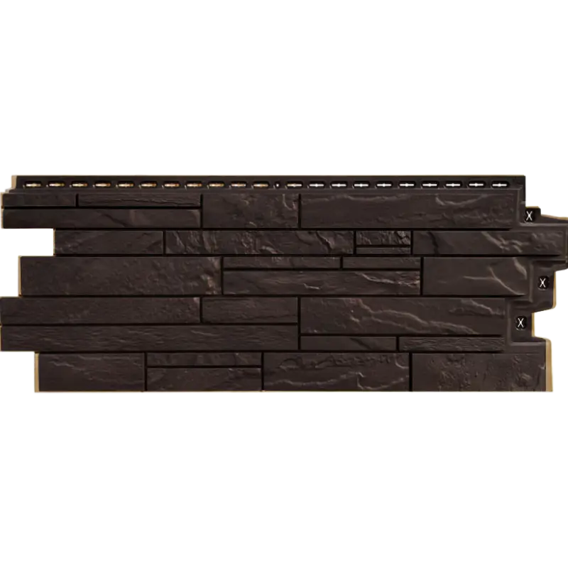 Фасадная панель Grand Line Скала, Classic,  Шоколадный-mini
