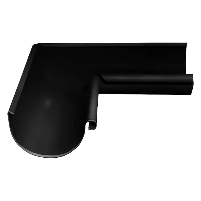 Угол желоба внутренний 90° Grand Line PE 125/90 мм, RAL 9005-mini