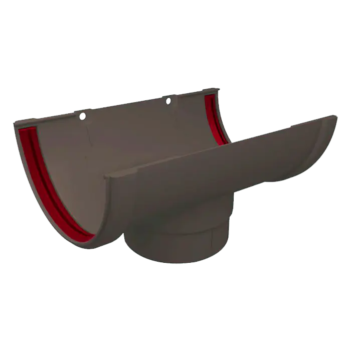 Воронка желоба Grand Line Классика 120 ПВХ графит (RAL 7024)-mini