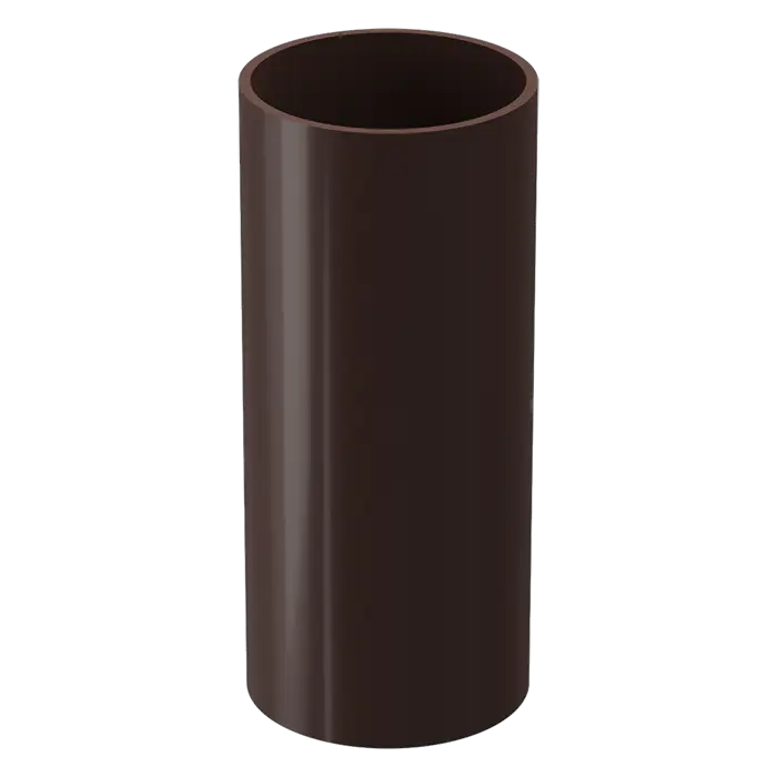 Труба водосточная 3 м Docke Lux шоколад (RAL 8019)-mini