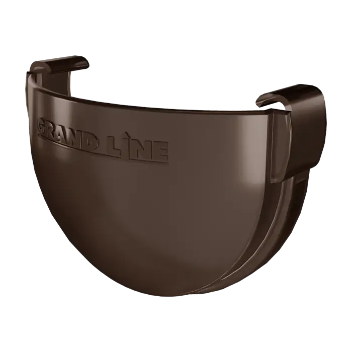 Заглушка желоба Grand Line Дизайн 135 ПВХ коричневая (RR 32)-mini