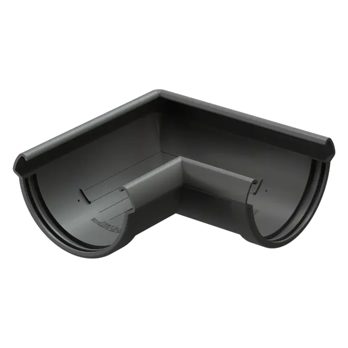 Угол желоба 90˚ Docke Lux графит (RAL 7024)-mini