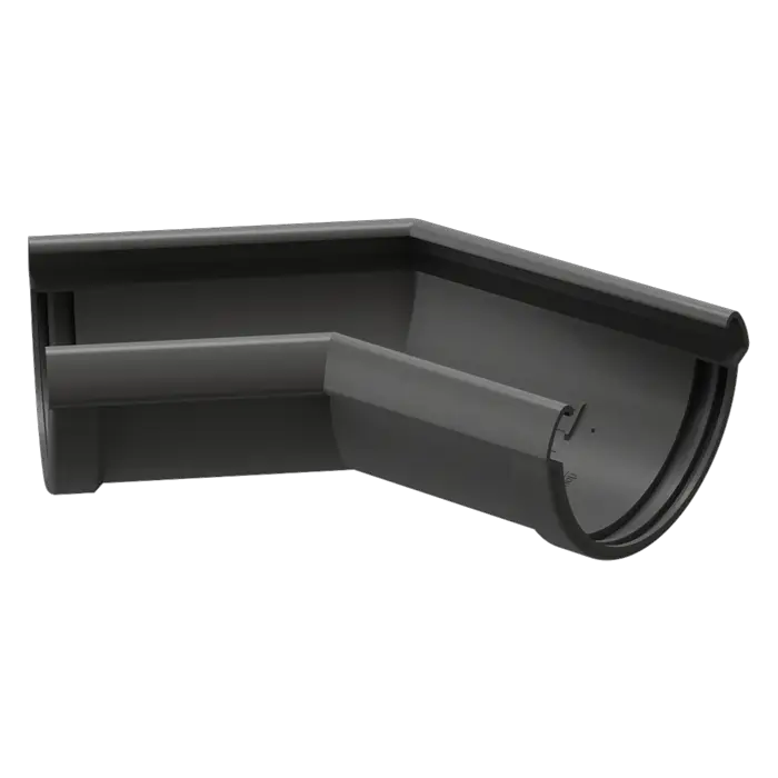 Угол желоба 135˚ Docke Lux графит (RAL 7024)-mini