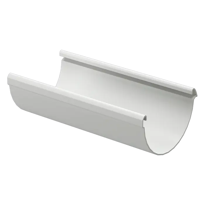 Желоб водосточный 3 м Docke Lux пломбир (RAL 9003)-mini