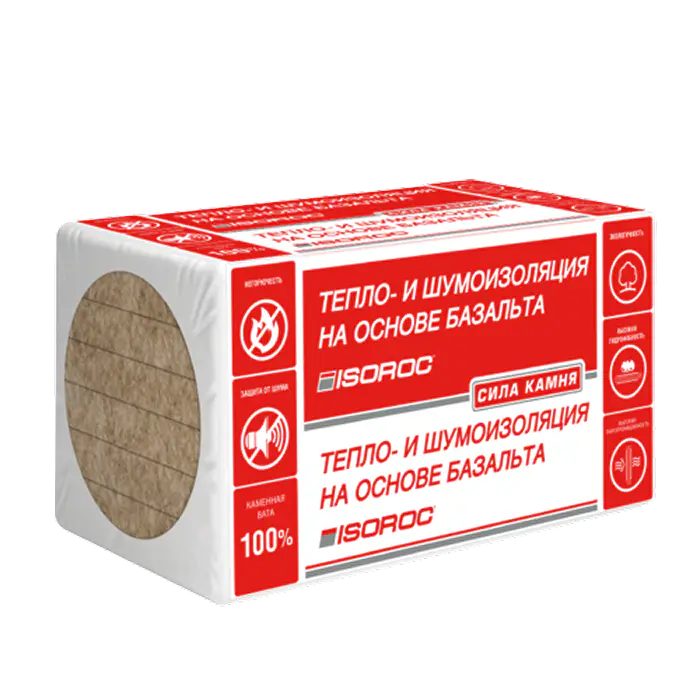 Утеплитель ISOROC Изофлор 1000х600х100 мм (0,18 м3)-mini