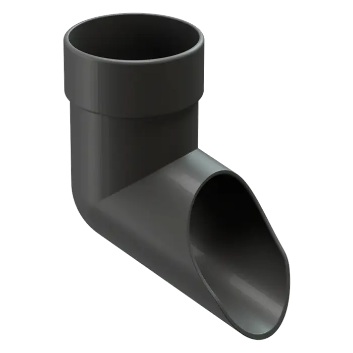 Наконечник для водосточной трубы Docke Lux графит (RAL 7024)-mini