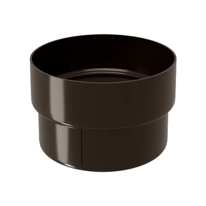 Муфта трубы соединительная Grand Line Классика 120 ПВХ графит (RAL 7024)-mini