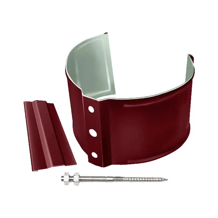 Кронштейн трубы на кирпич Grand Line PE 125/90 мм, RAL 3005-mini