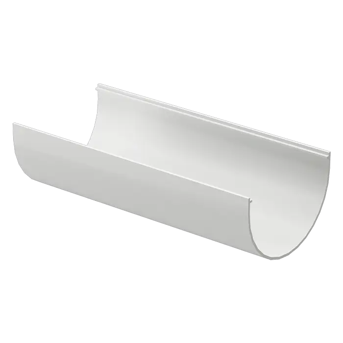 Желоб водосточный 3 м Docke Premium пломбир (RAL 9003)-mini