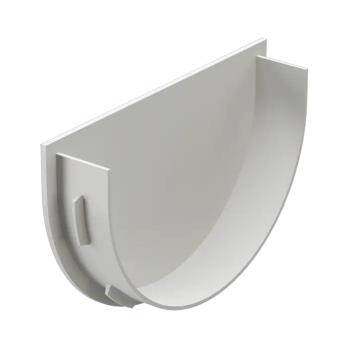 Заглушка воронки Docke Premium пломбир (RAL 9003)-mini