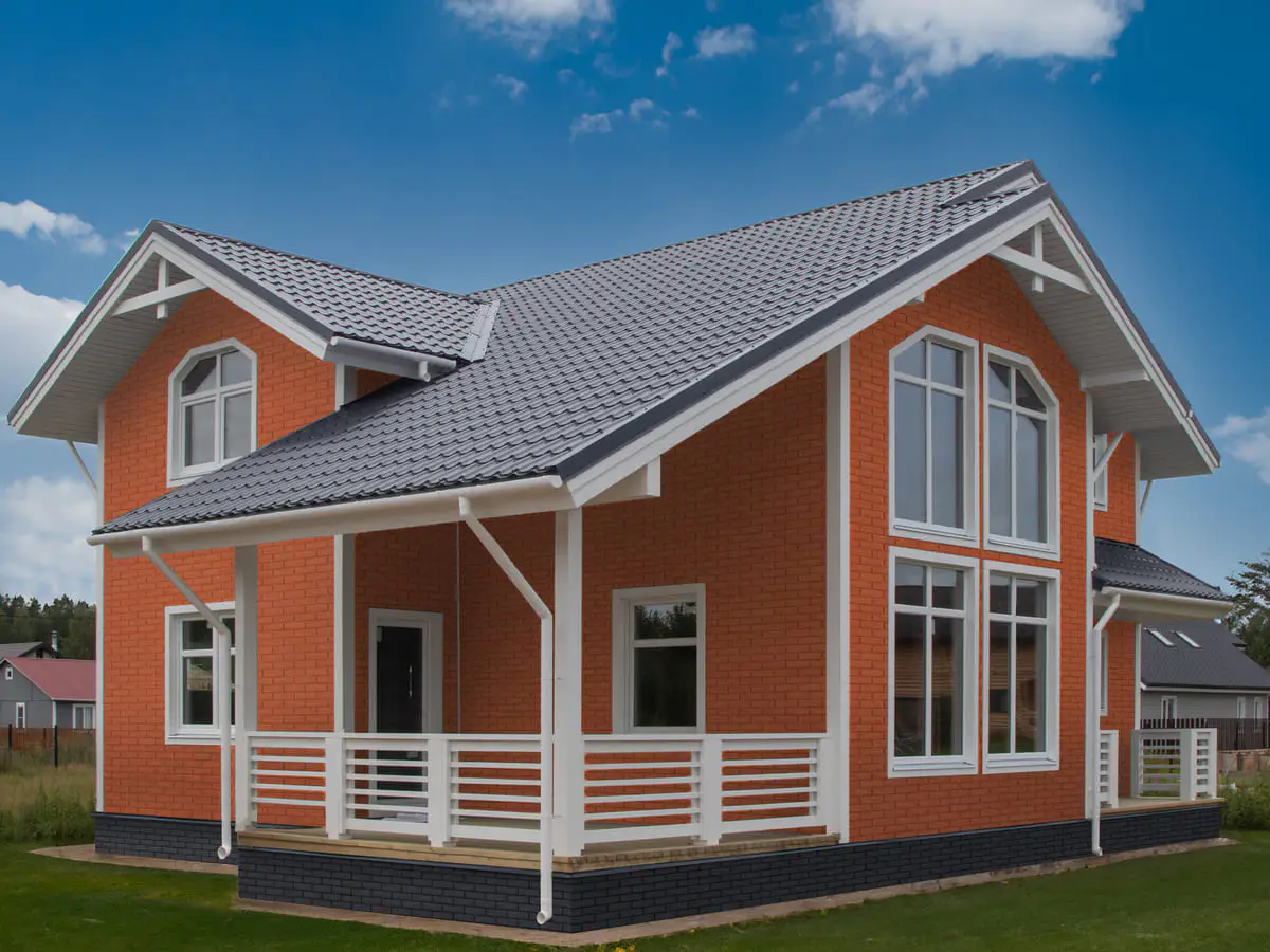 Фасадная панель Grand Line Состаренный кирпич, Classic, Терракотовый-mini