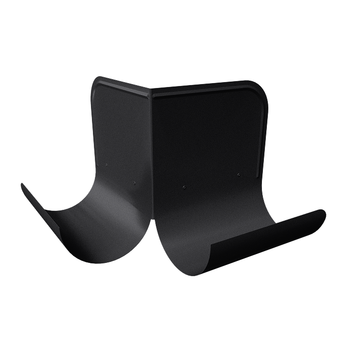 Ограничитель перелива угловой Grand Line PU Matt 125/90, RAL 9005-mini