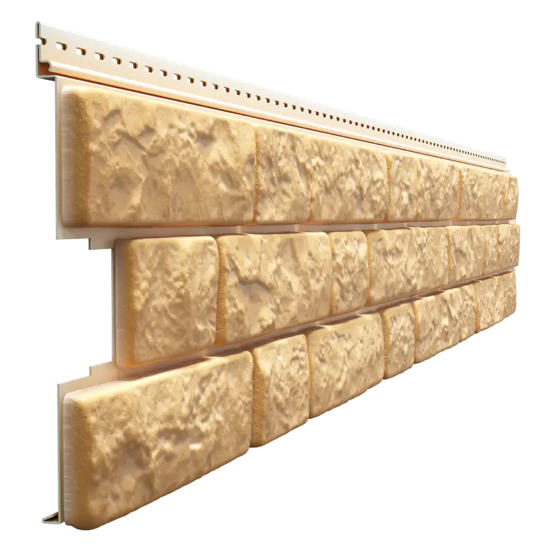 Виниловый сайдинг под камень Bergart Docke Lux 1.8 м, Пекан-mini