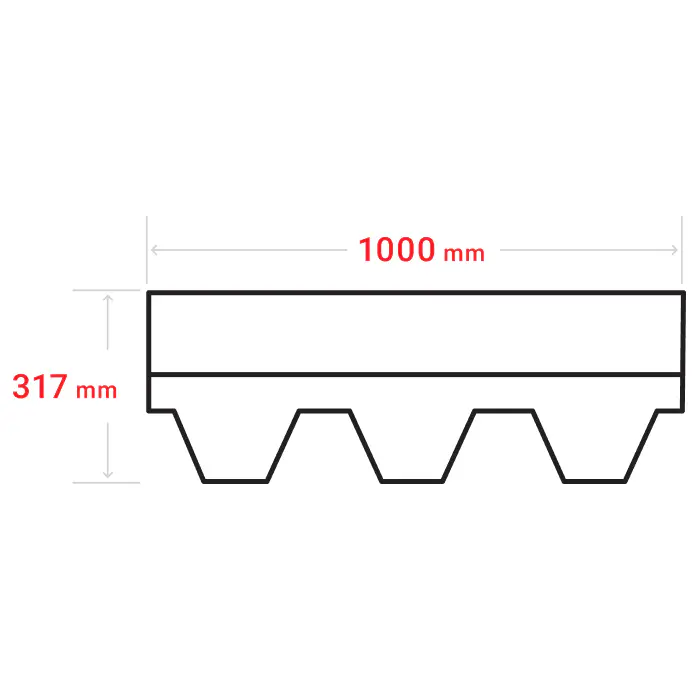 Гибкая черепица SHINGLAS Финская, Соната, Красный-mini