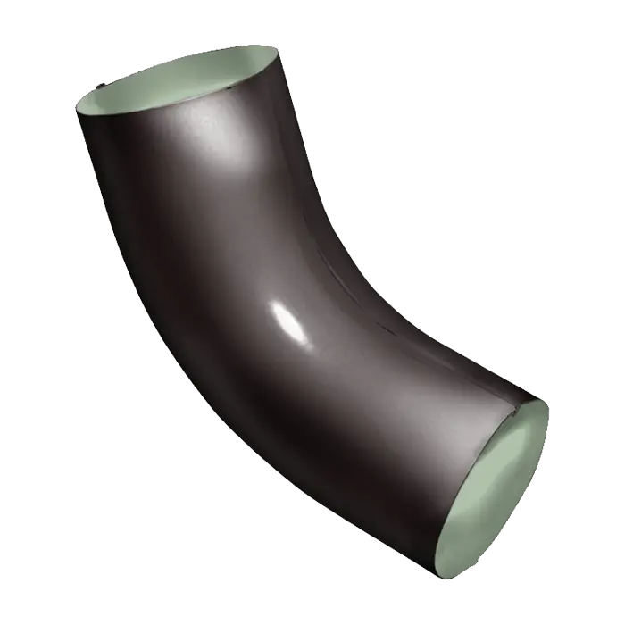 Колено трубы 60° Grand Line PE 125/90 мм, RR 32-mini