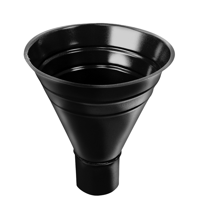 Воронка водосборная 250/90 мм Grand Line PU 125/90 мм, RAL 9005-mini