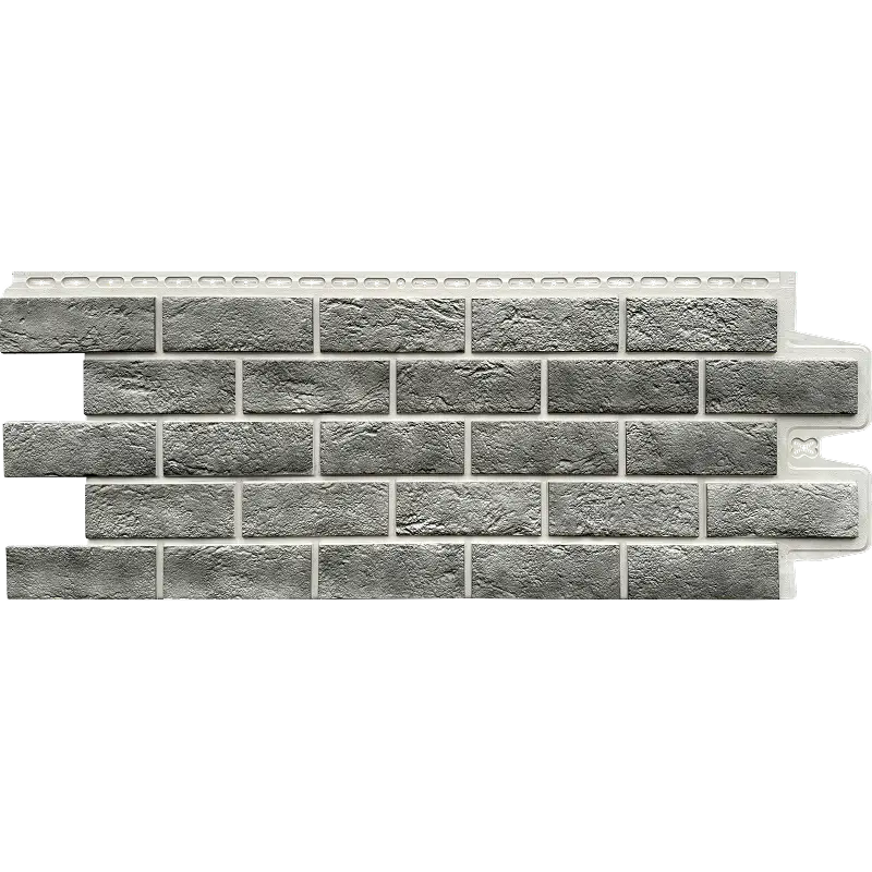 Фасадная панель Grand Line Состаренный кирпич, Design Plus, Гранит с белым швом-mini