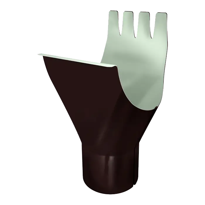 Воронка желоба Grand Line PE 125/90 мм, RAL 8017-mini