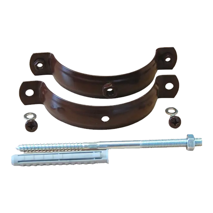 Хомут трубы на кирпич Grand Line PU 150/100 мм, RAL 8017-mini