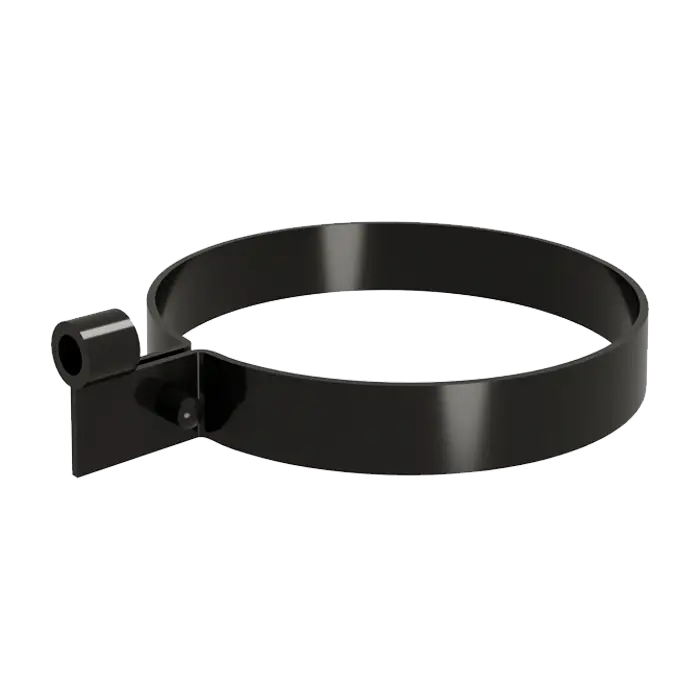 Хомут трубы Lite Grand Line Классика ПВХ черный (RAL 9005)-mini