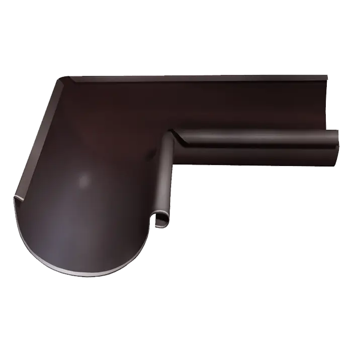 Угол желоба внутренний 90° Grand Line PE 125/90 мм, RAL 8017-mini
