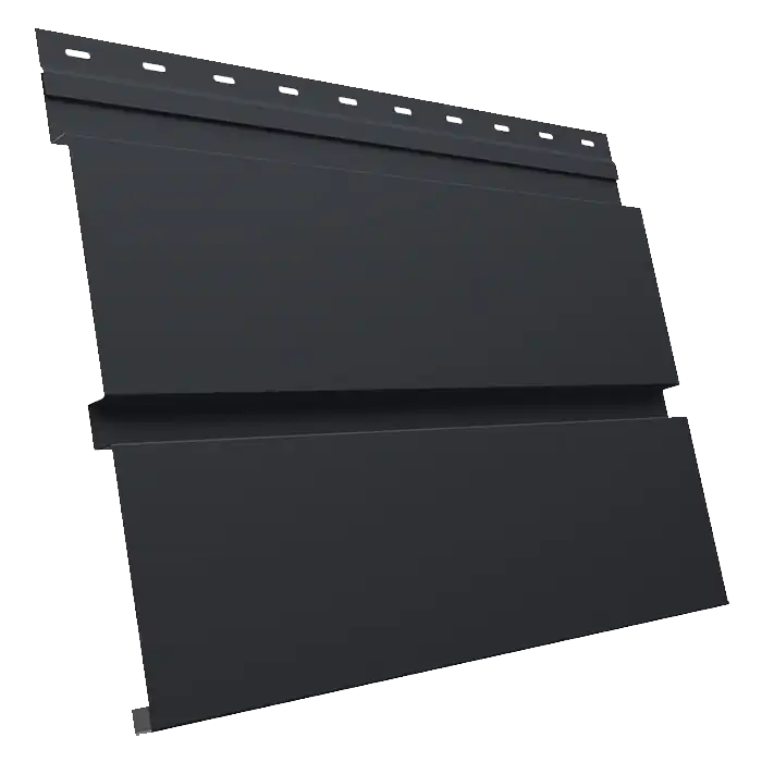 Квадро Брус в01 Grand Line 0,45 Drap TwinColor с пленкой, RAL 7024 мокрый асфальт