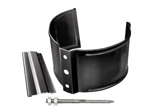 Металлический хомут трубы на камень - мини